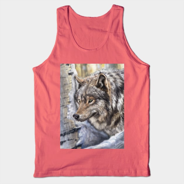 Wolf in the Woods Tank Top by brittney_taylor13